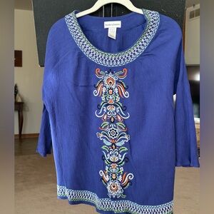 Purply blue top Sz. L